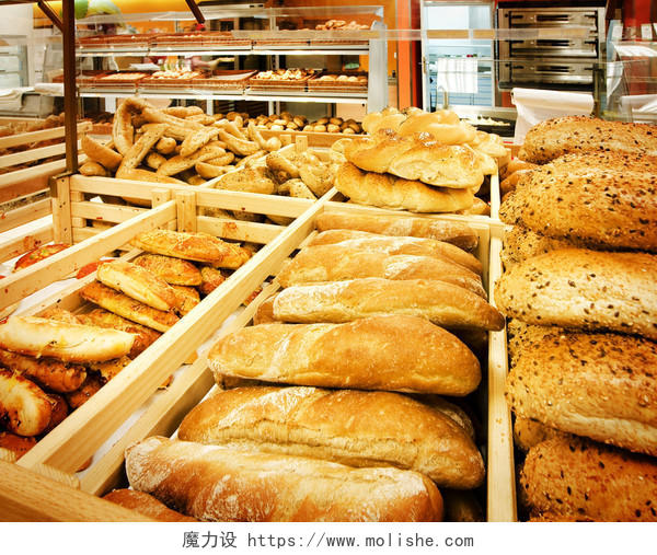 面包店面包新鲜面包可口面包超市面包展架